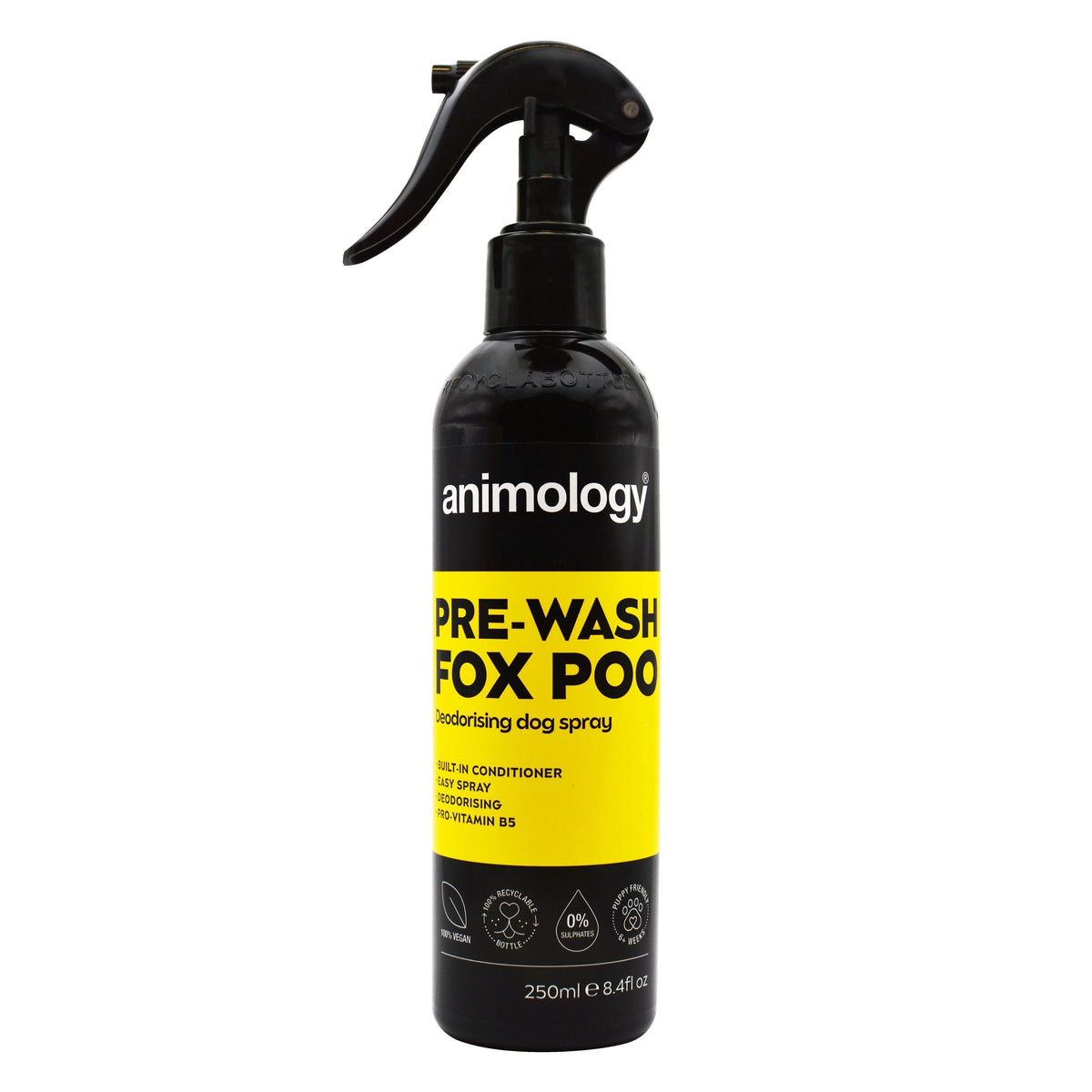 Animology Pre-Wash Fox Poo Deodorising Spray 250ml - Case of 6