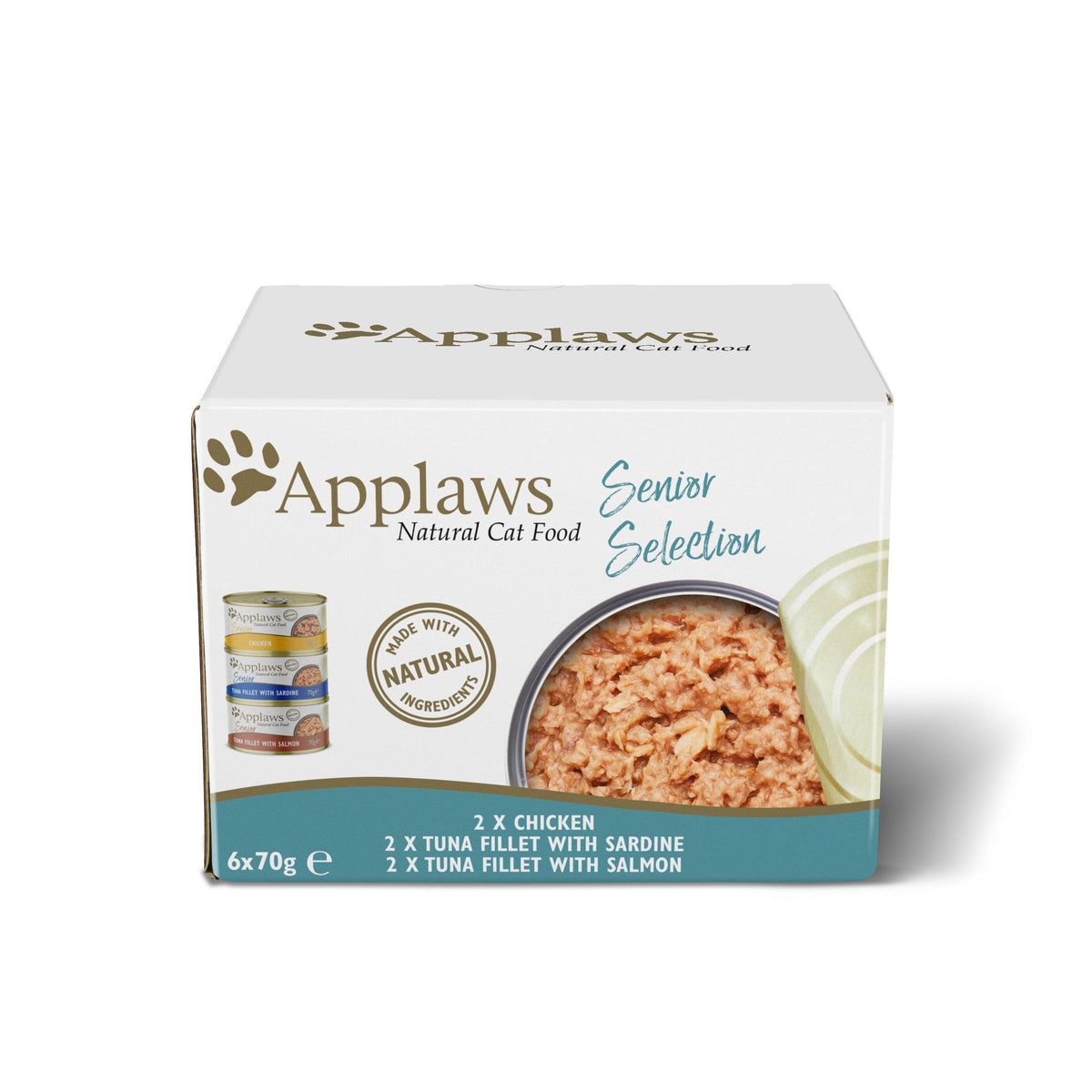 Applaws Cat Senior Mix Selec Tin 6 x 70g