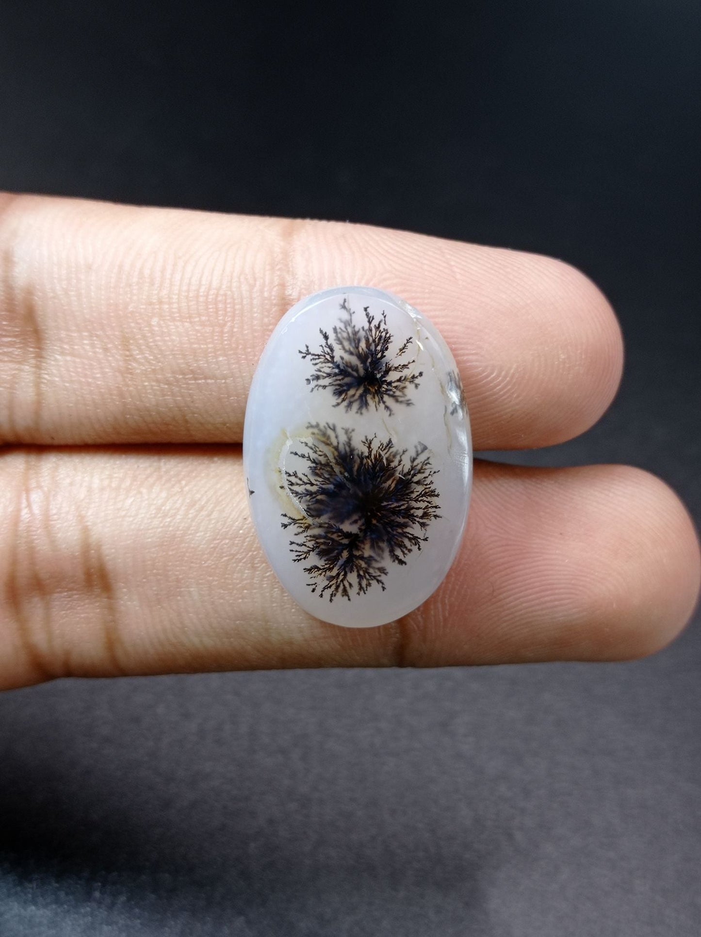 26ct Natural Dendritic Agate - Shajri Aqeeq -27x18x6mm