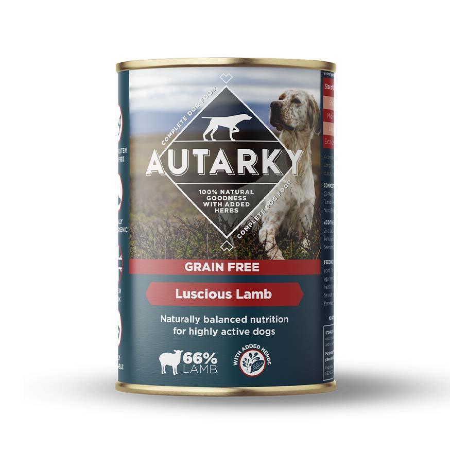 Autarky Grain Free Luscious Lamb Tins 395g - Case of 12