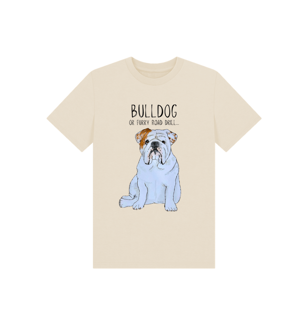 Paw-some Power: Furry Road Drill Bulldog Kid’s T-Shirt for Mini Rebels!