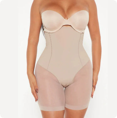 High-waisted Seamless Tummy-control Shapewear With Hip-lifting And Body-sculpting Benefits