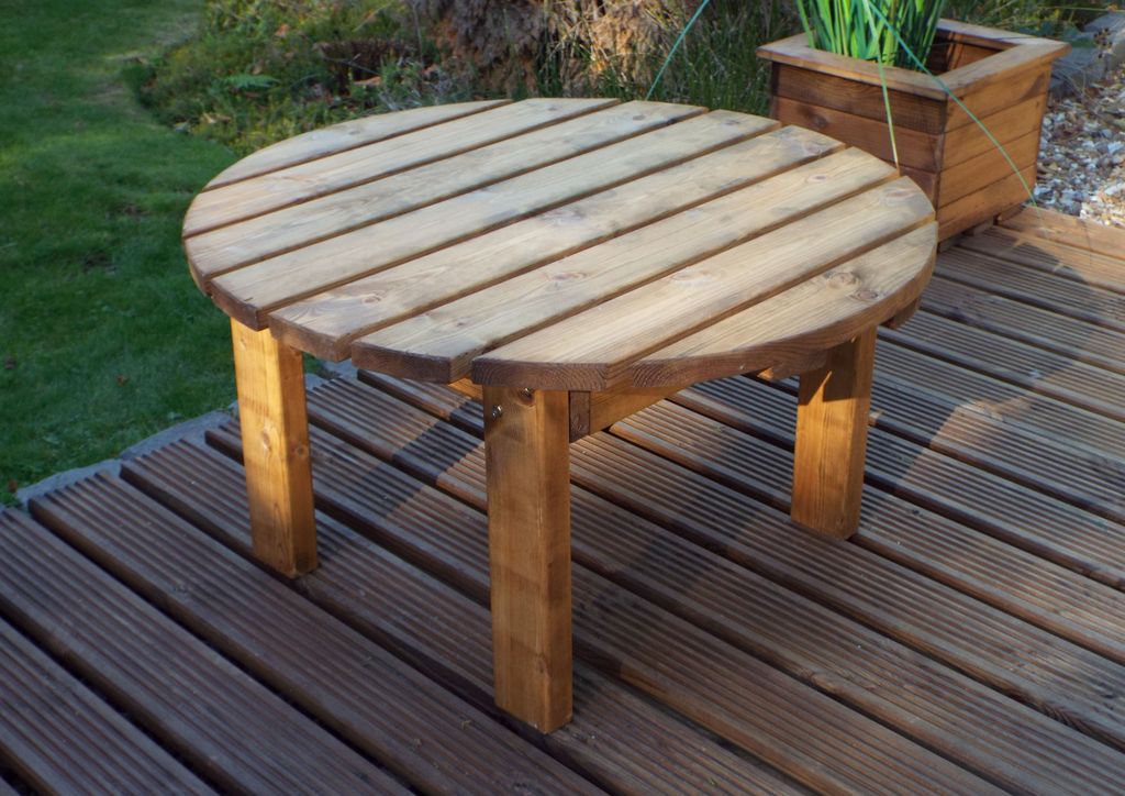 Charles Taylor Trading Circular Coffee Table Brown