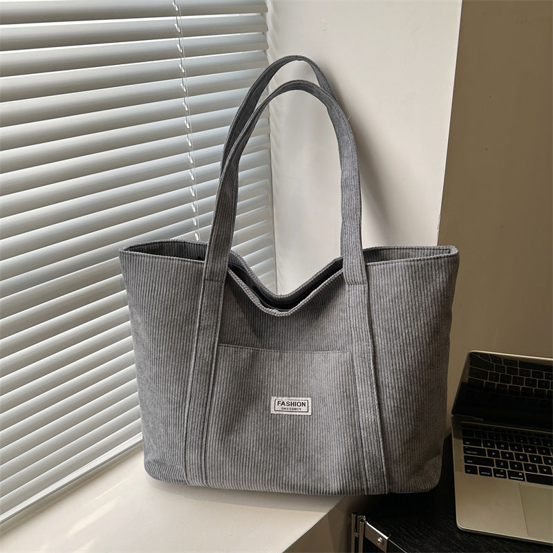 Large-capacity Corduroy Tote Bag For Women
