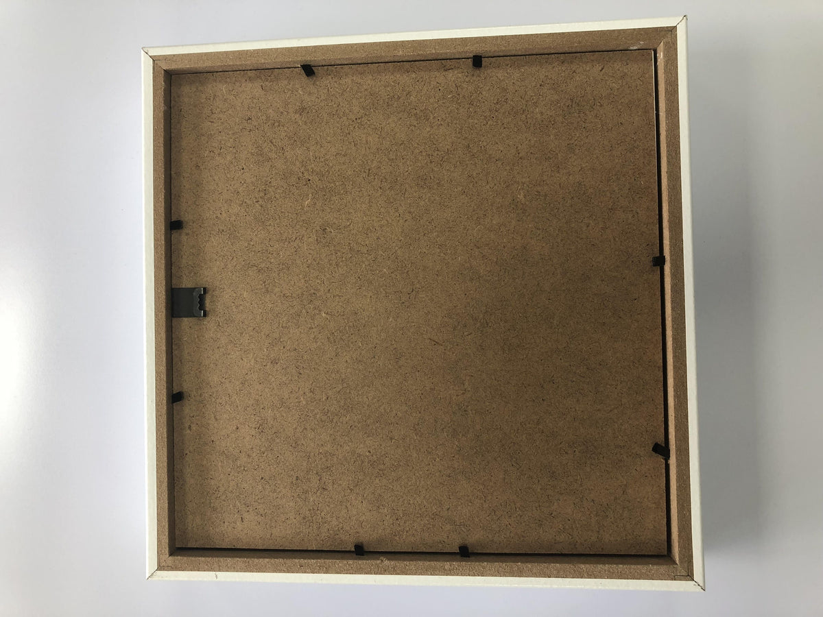 Deep Box Frame - Large Square - 34x34cm - White (Special)