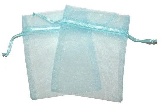 Med Organza Bags - Pale Blue
