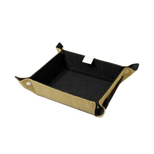 Small Natural Jute Spa Tray - Black