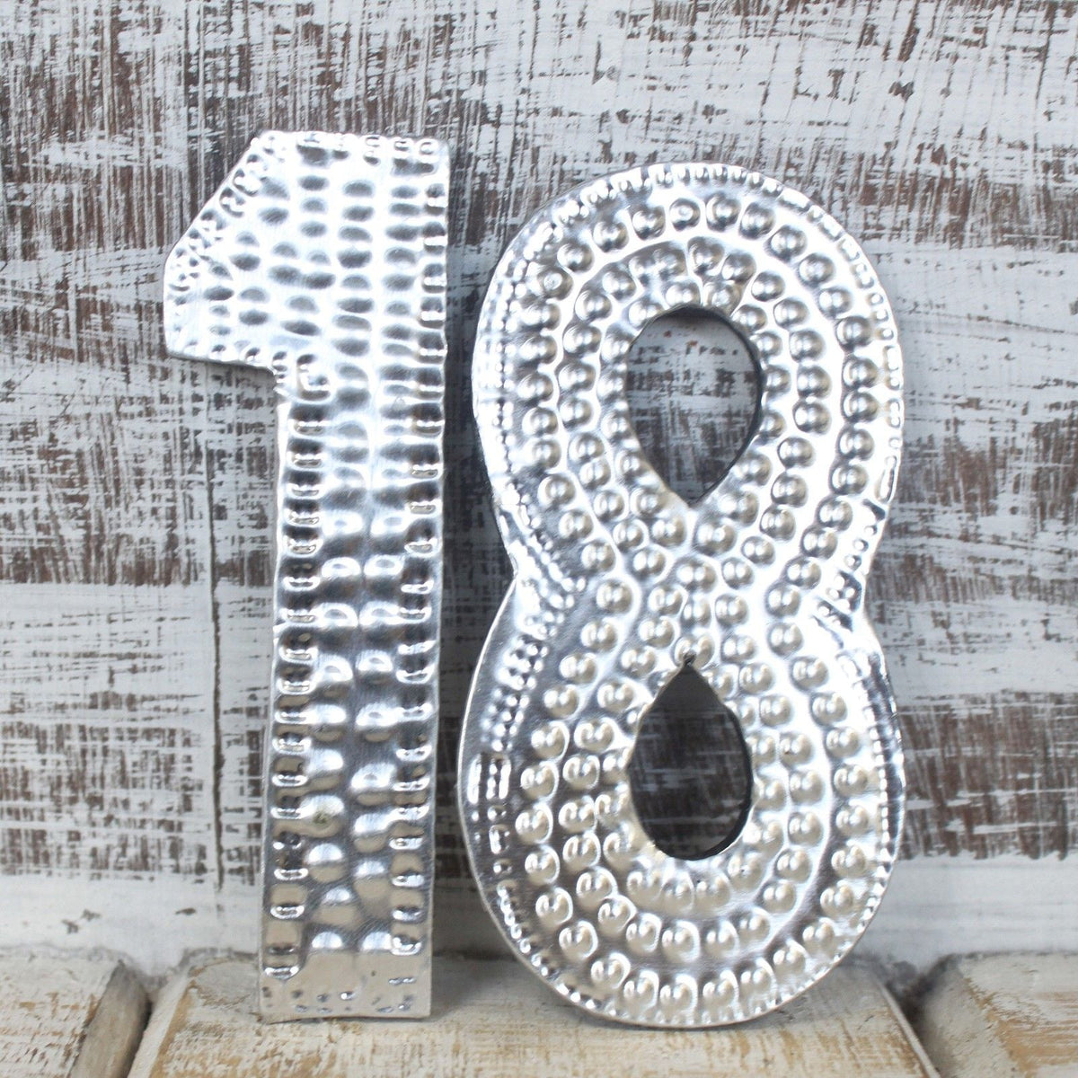 Sm Arty Aluminum Letters - 1 Through 0