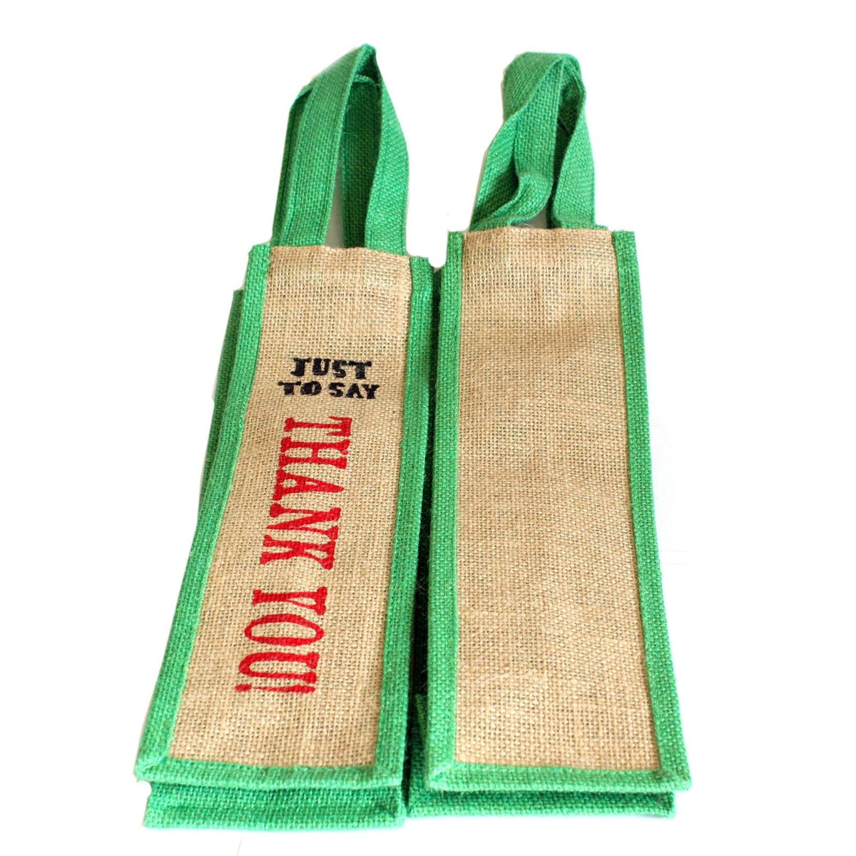 Jute Bag Green - Just to Say Thank You