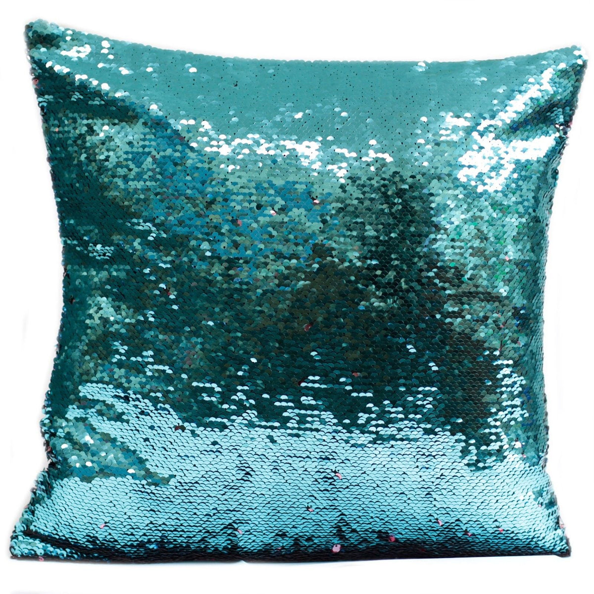 Mermaid Cushion Covers - Midnight Black in an Aqua Sea