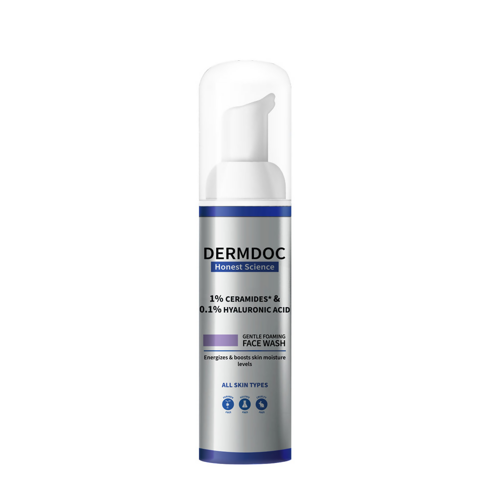Dermdoc 1% Ceramides * & 0.1% Hyaluronic Acid Gentle Foaming Face Wash