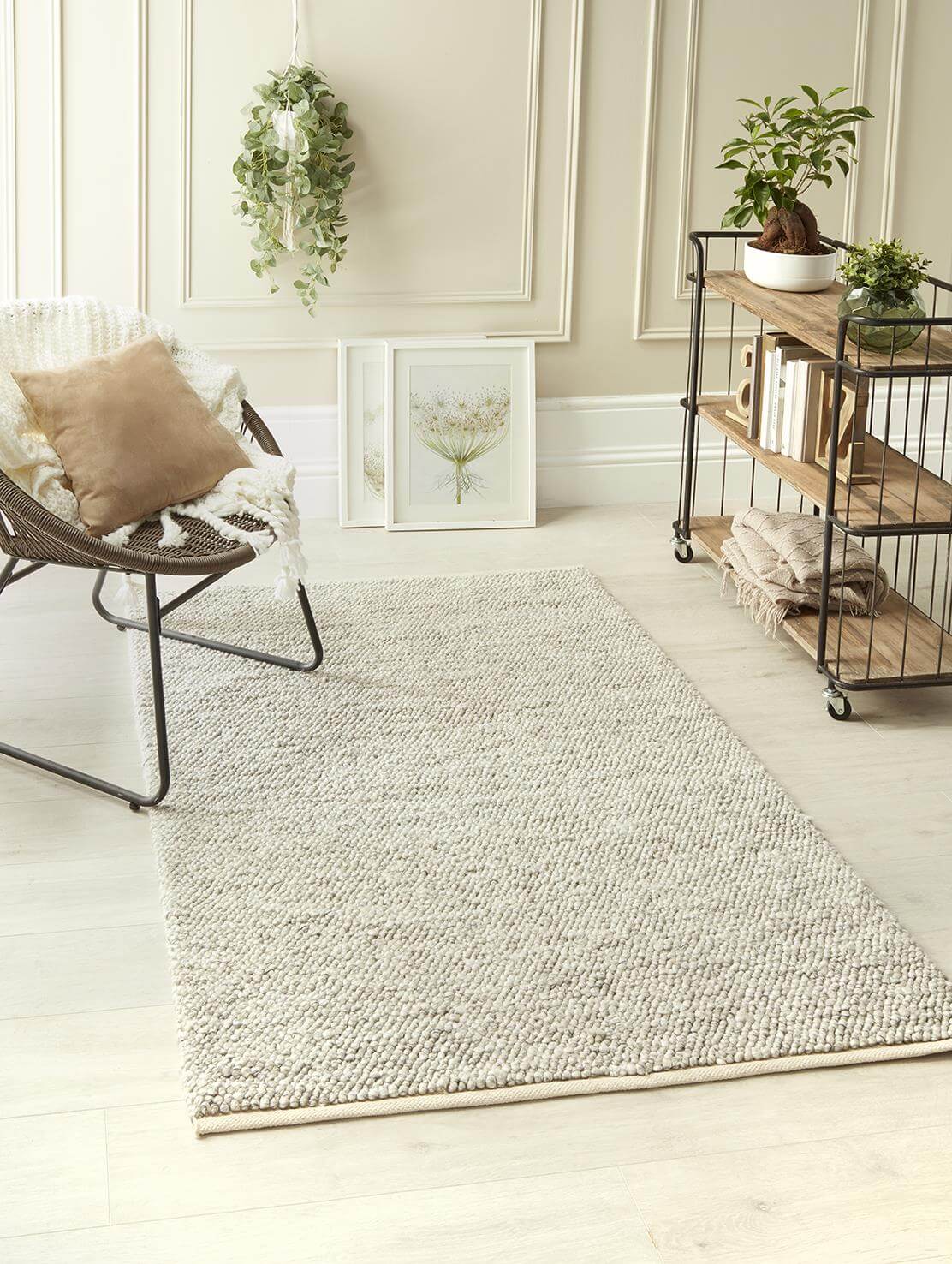La Playa Silver Grey Solid Rug