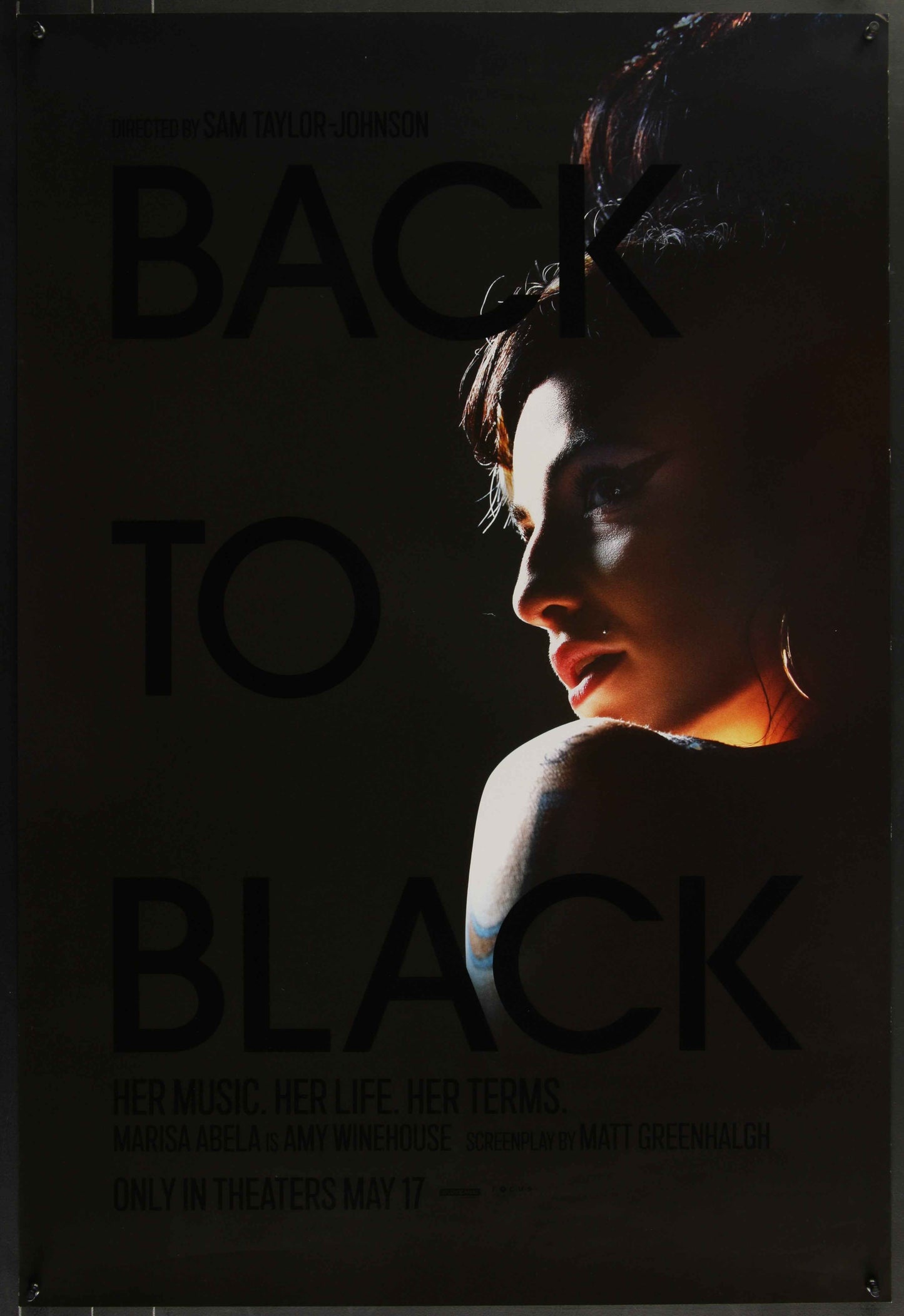 Back To Black (2024) Original US One Sheet Movie Poster