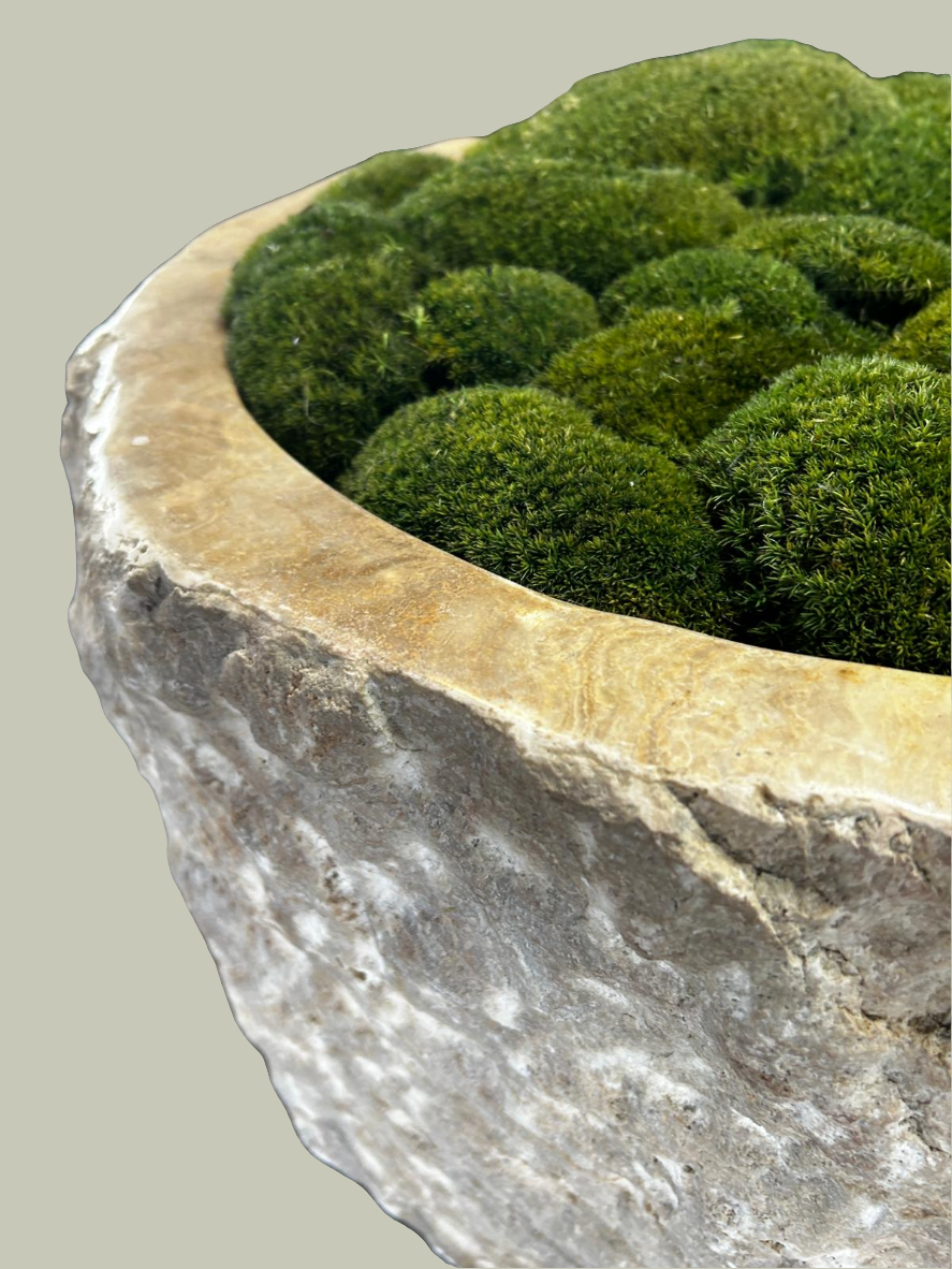 Raw Edge Onyx Planter Pot