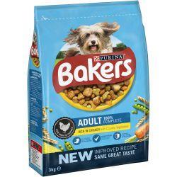 Bakers Adult Chicken and Vegetables, 3kg - Case of 4