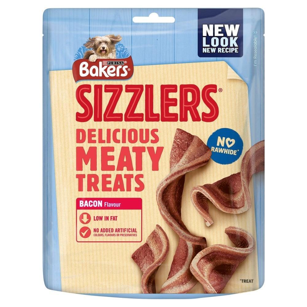 Bakers Sizzlers Bacon Dog Treats 90g - Case of 6