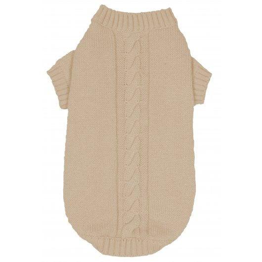 Banbury & Co Knitted Dog Jumper Ivory Medium