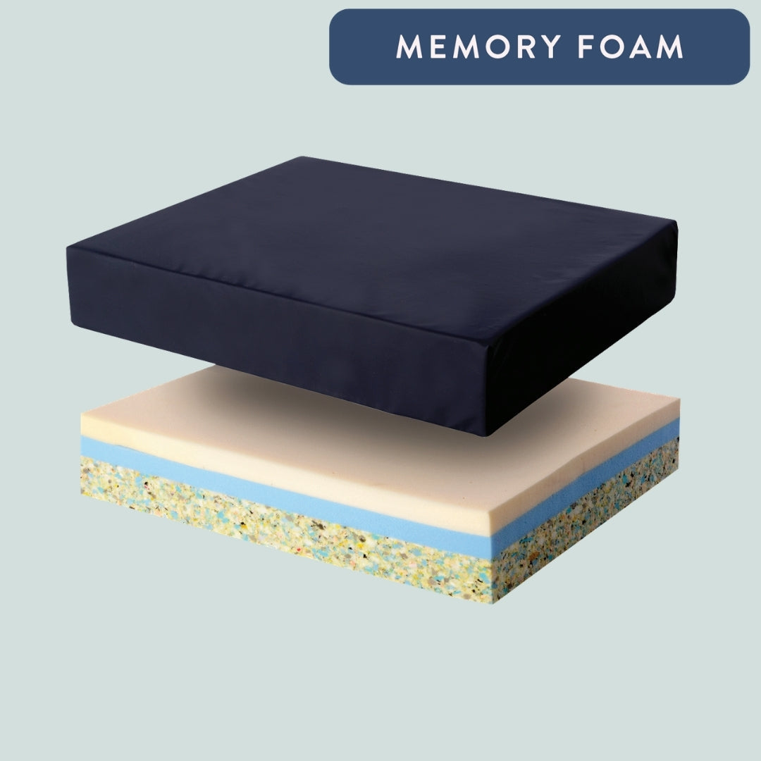 Heavy Duty Bariatric Seat Cushion, High-Density Memory Foam Pressure Relief Chair Pad