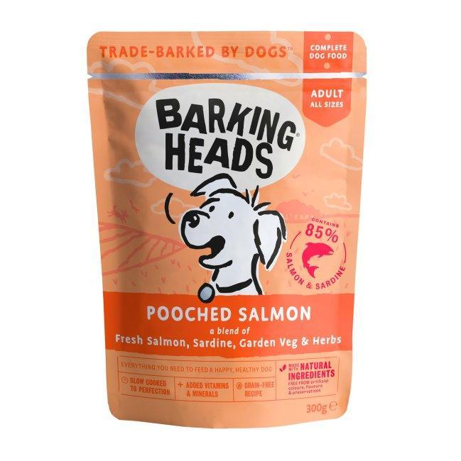 Barking Heads Wet Pooched Salmon Grain Free Pouches 300g - Case of 10
