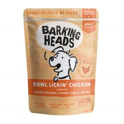 Barking Heads Bowl Lickin' Chicken Pouch (Formally Tender Loving Care tins) 300g