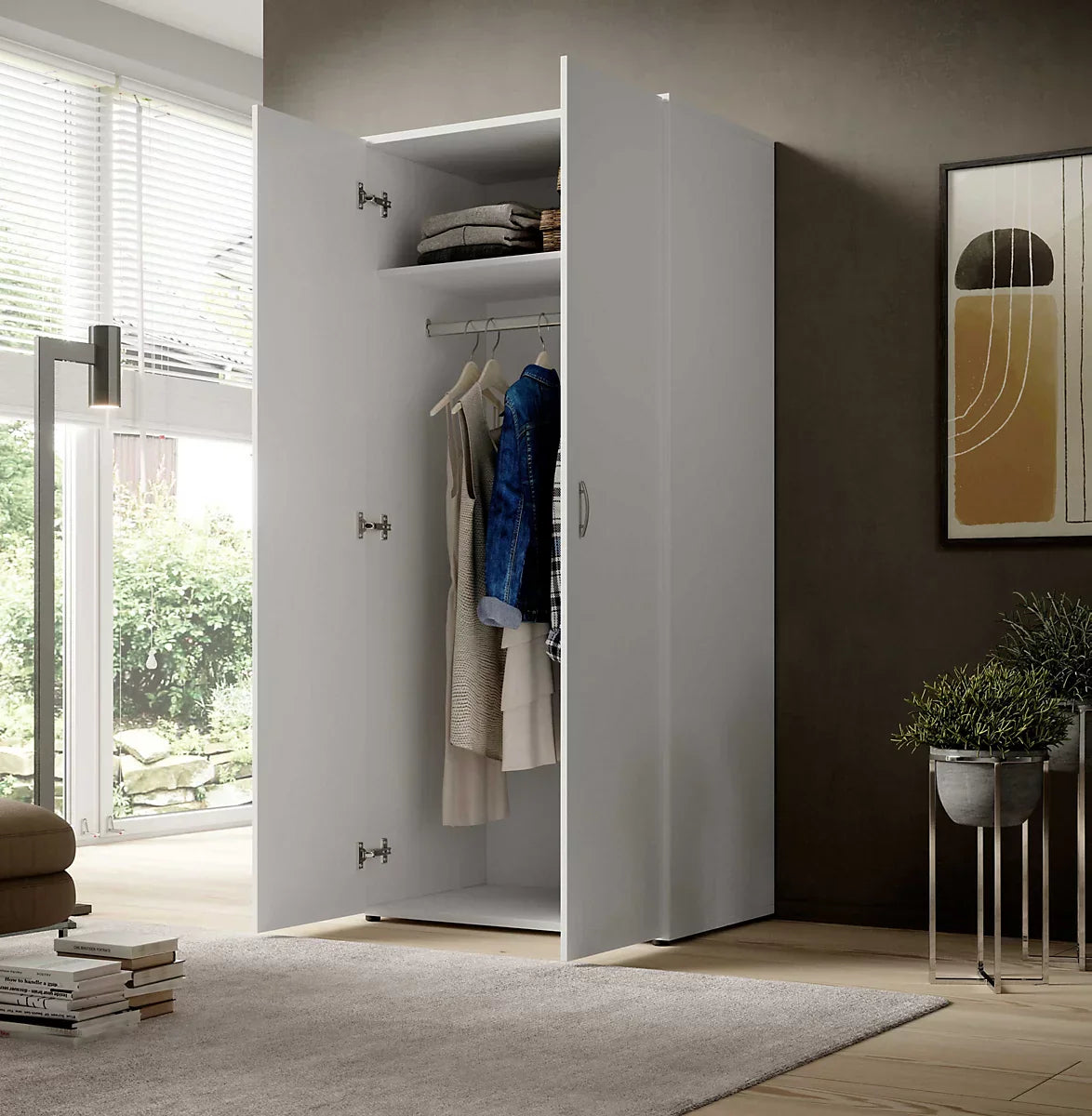 Base 2 Door Hinged Wardrobe