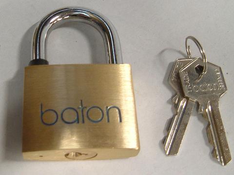 BATON Heavy Duty Brass Padlock Keyed Differ