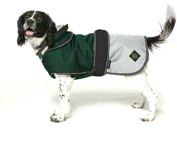 Battersea 2in1 Dog Coat Green 30cm/12