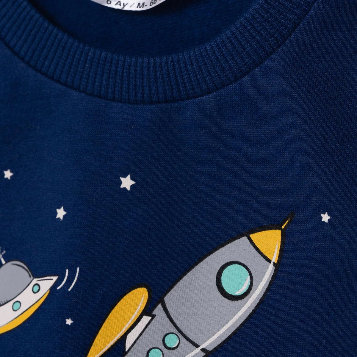 HelloBaby "Blast Off" Slogan Brushed Loopback Baby Sweatshirt (6 Months to 5 Years)