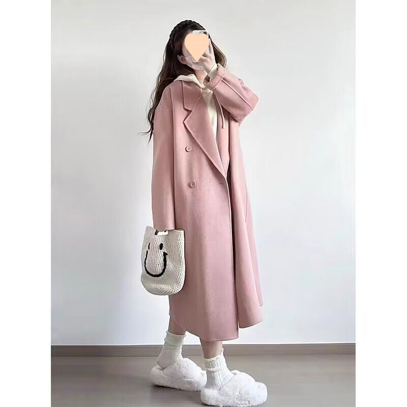 Woolen Women's Fashionable All-match Coat