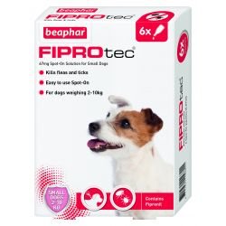 Beaphar FIPROtec Spot-On for Small Dogs 6 pipettes