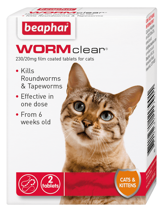 Beaphar WORMclear Cat 2 Tablets x6