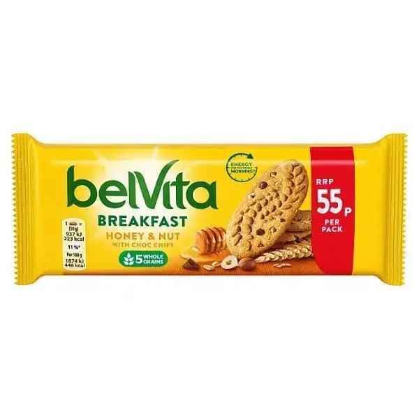 Belvita Breakfast Biscuits Honey and Nuts 55p 50g (Case of 20)