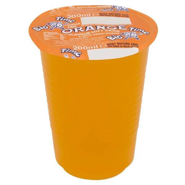 Big Time Orange Flavour Soft Drink with Sweeteners 200ml (Case of 24)
