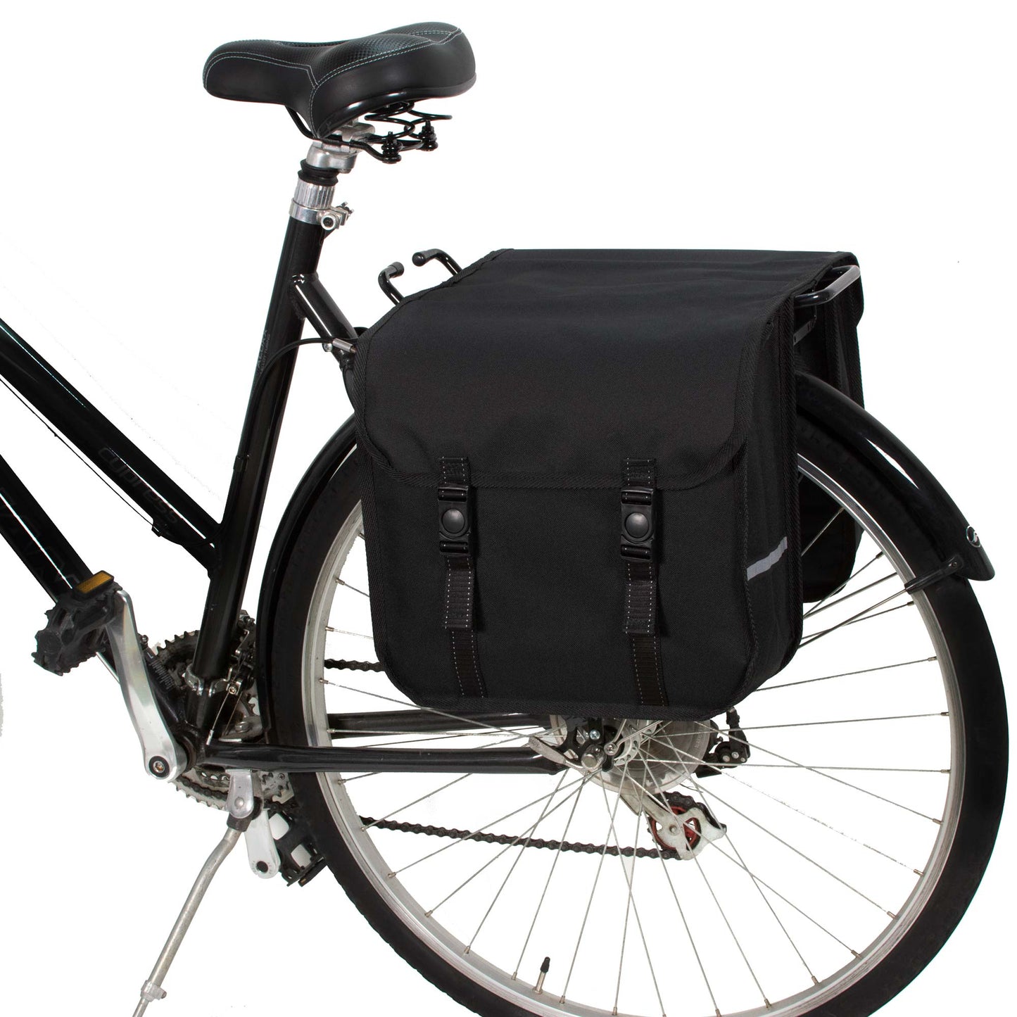 BikyBag Classic - Bicycle Double Pannier Bag (Black)