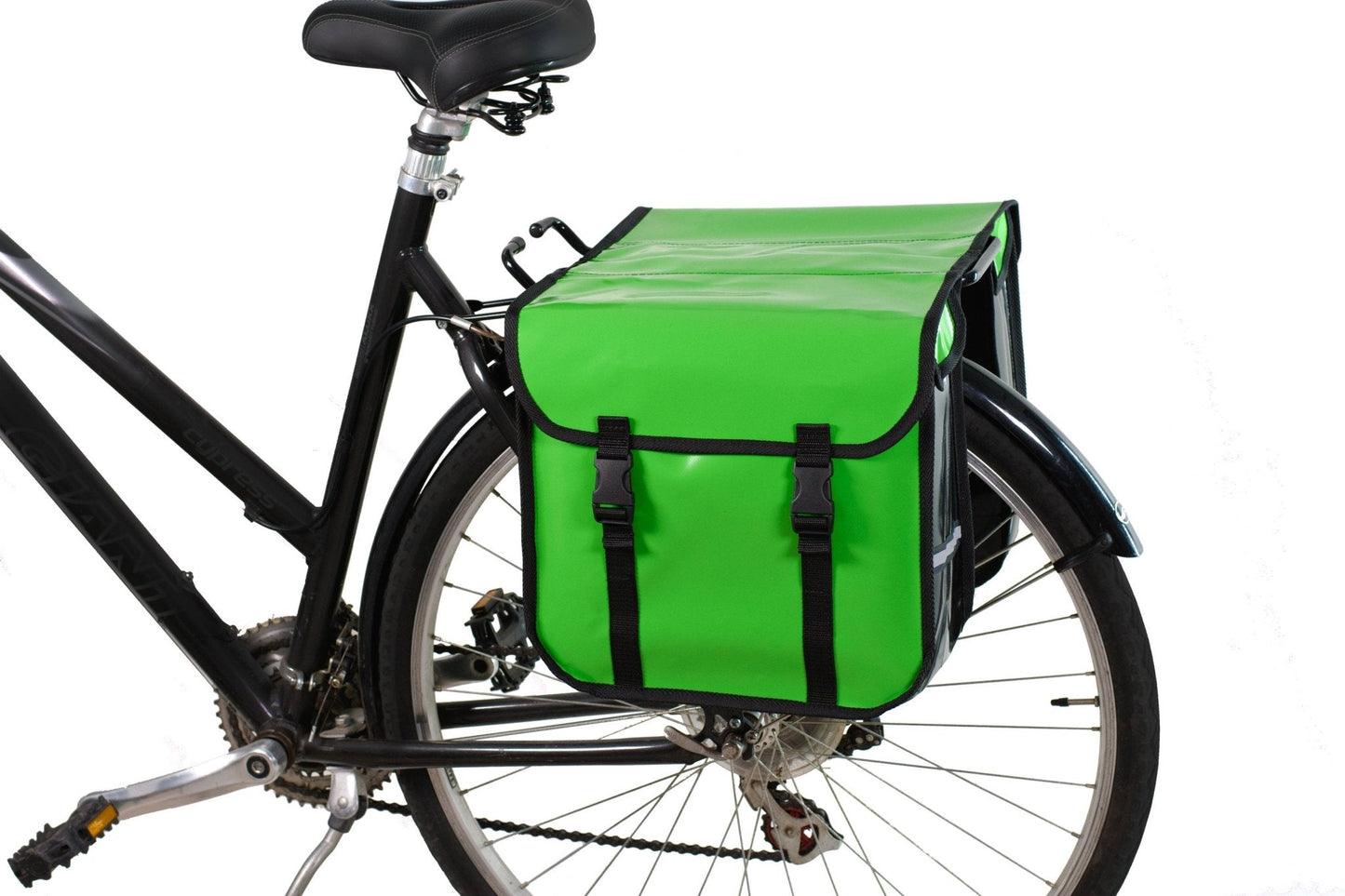 BikyBag Classic CW - Waterproof Bicycle Double Panniers (Lime Green)