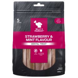 Billy & Margot Dental Treat Strawberry & Mint Small 190g