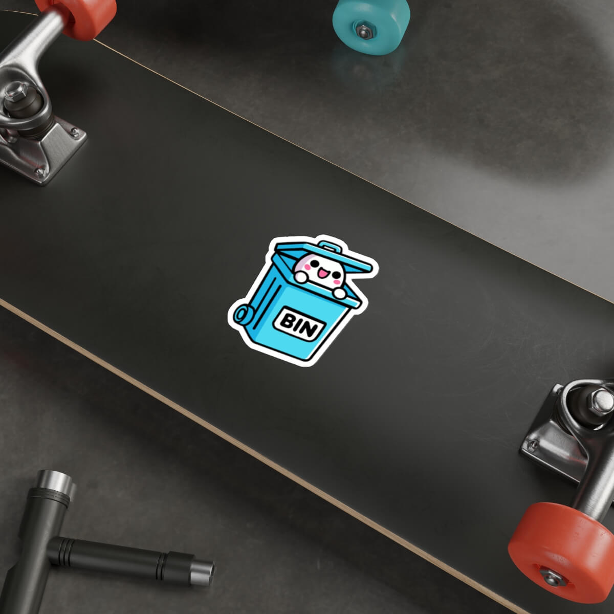 Bin Creature Cartoon Sticker