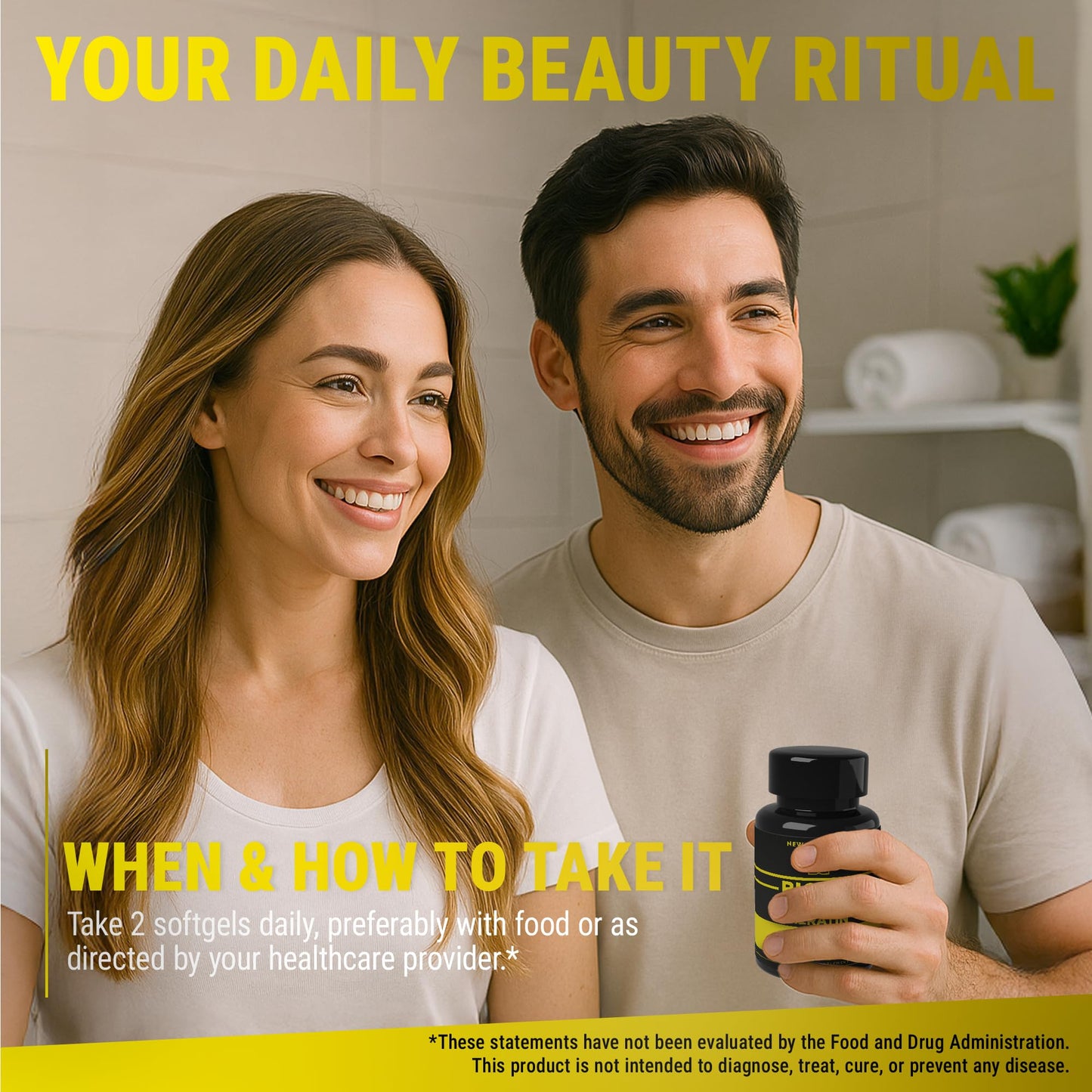 Biotin 10000mcg with Collagen, Keratin & Pumpkin Seed Oil ā Hair, Skin & Nails Support | For Women & Men