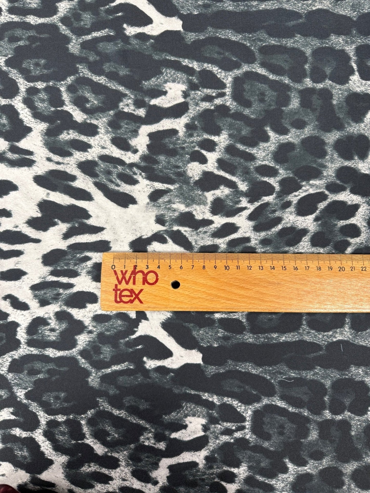 Black Leopard Fabric – Monochrome Animal Print by the Metre