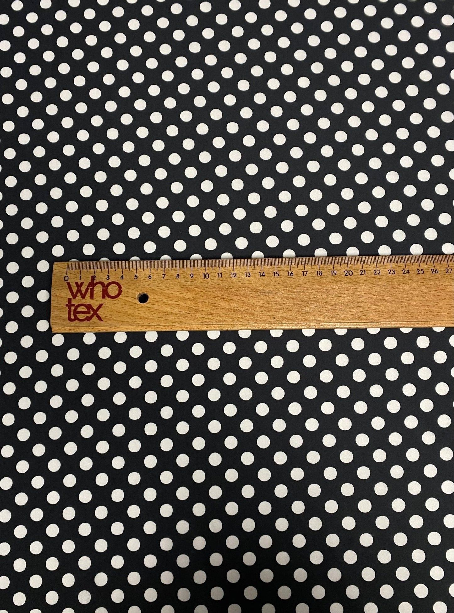 Black Polka Dot Fabric – Classic White Spot Print by the Metre