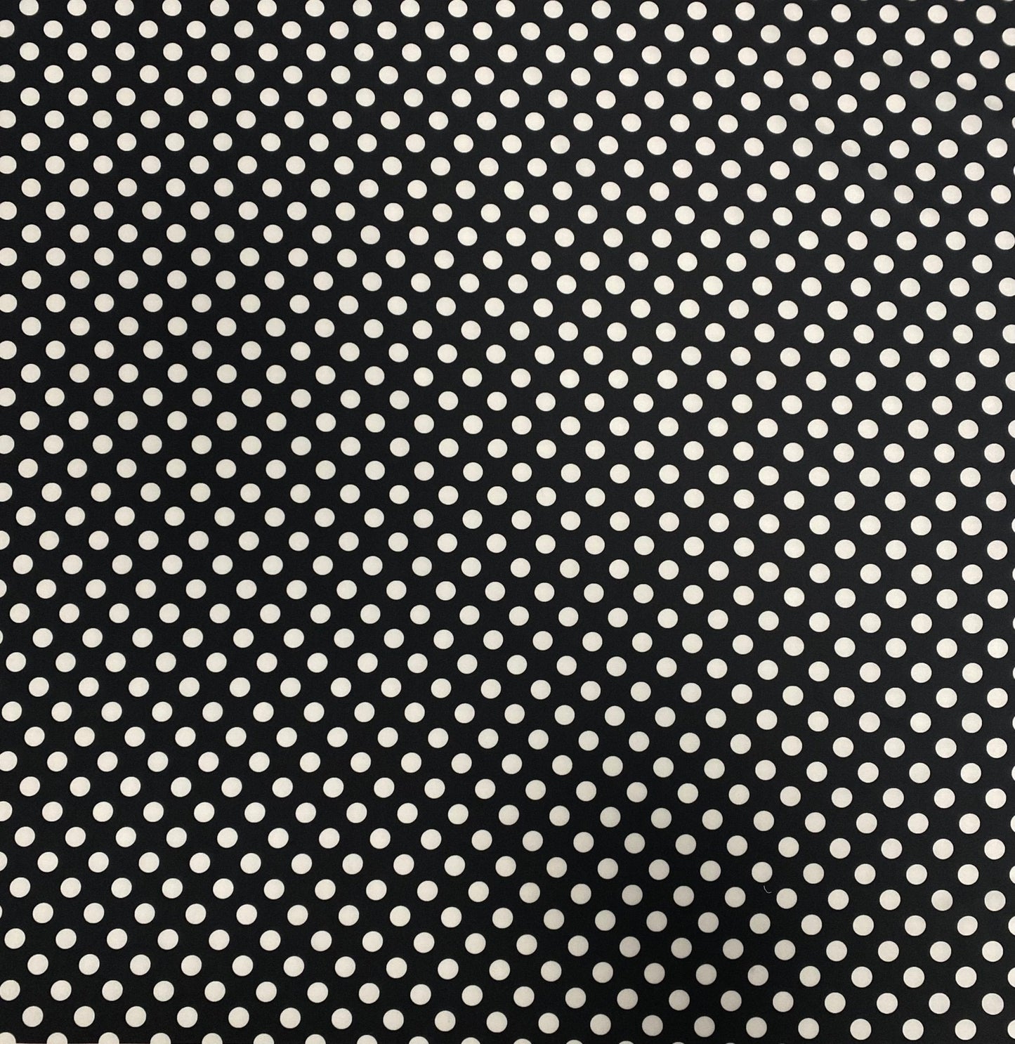 Black Polka Dot Fabric – Classic White Spot Print by the Metre