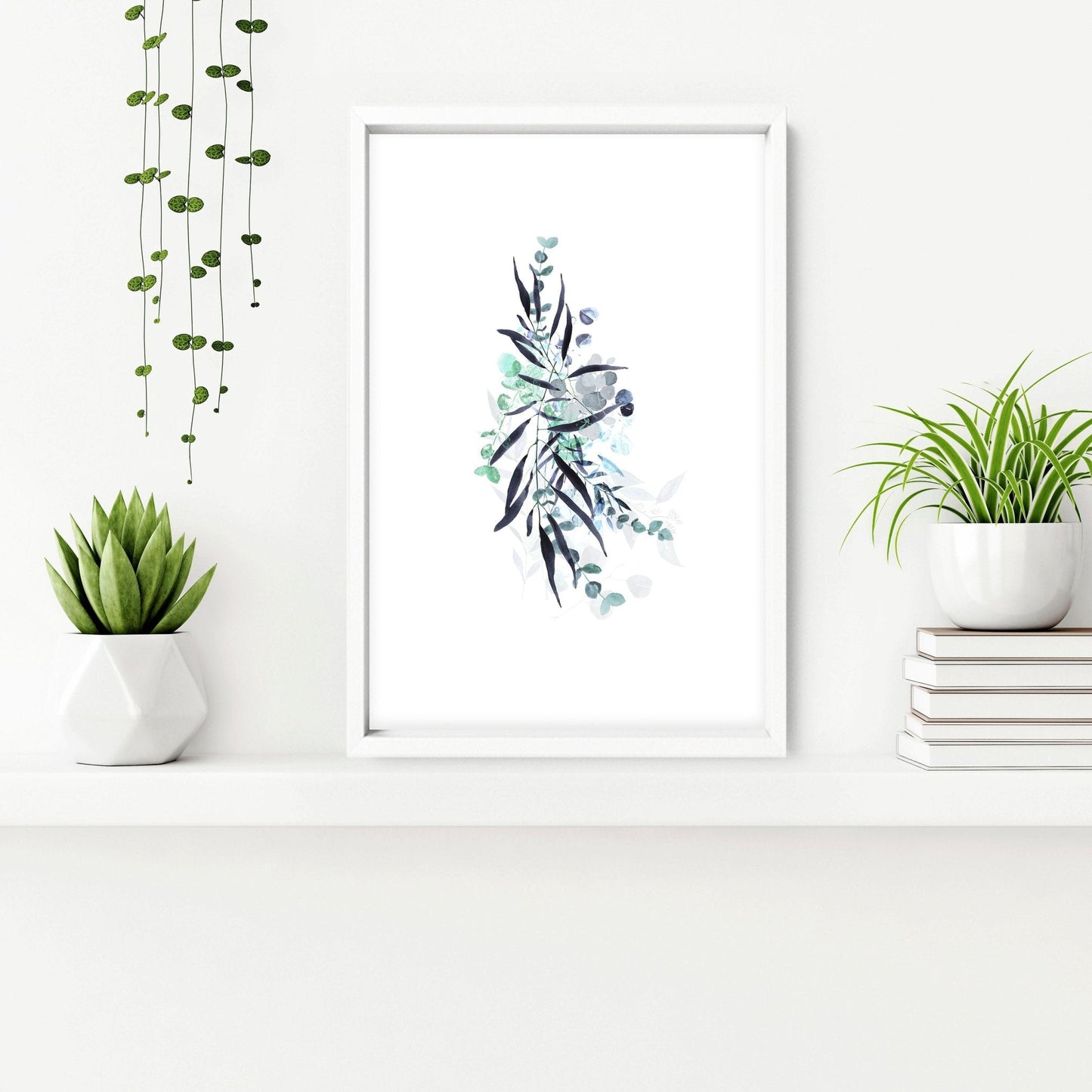 Botanical wall art framed | set of 3 prints
