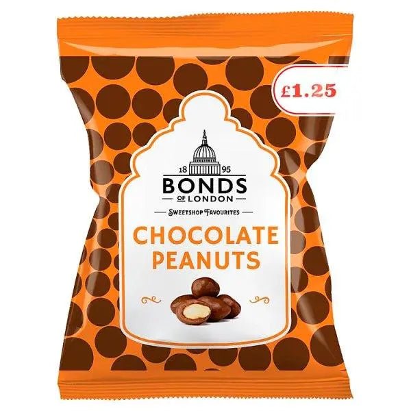 Bonds of London Chocolate Peanuts 75g (Case of 12)