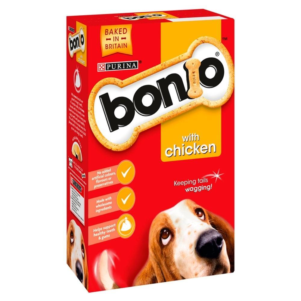 Bonio Chicken Dog Biscuits 1.2kg - Case of 4