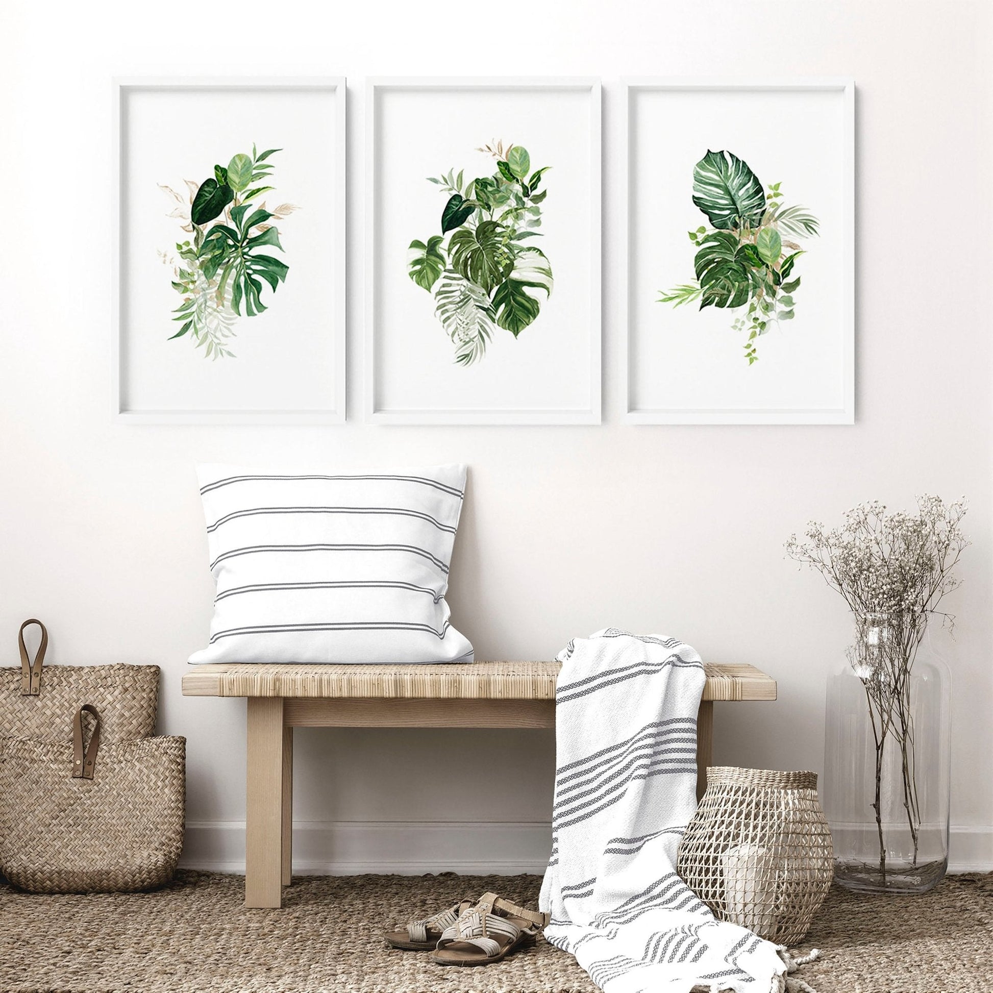 Botanical prints | set of 3 wall art prints