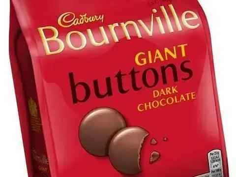 Bourneville Drk Button PM100 (Case of 10)
