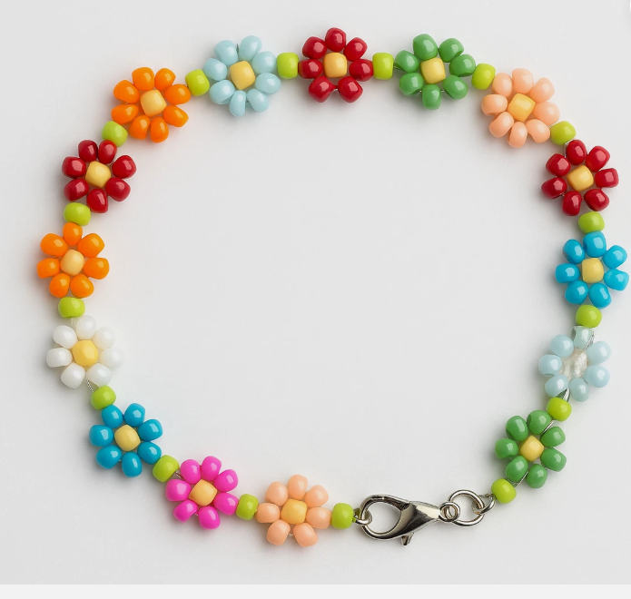 πΌ Handmade Flower Bead Bracelet β Colourful, Cheerful & Perfect for All Seasons