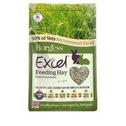 Burgess Excel Dried Fresh Grass Timothy Feeding Hay 1kg - Case of 4
