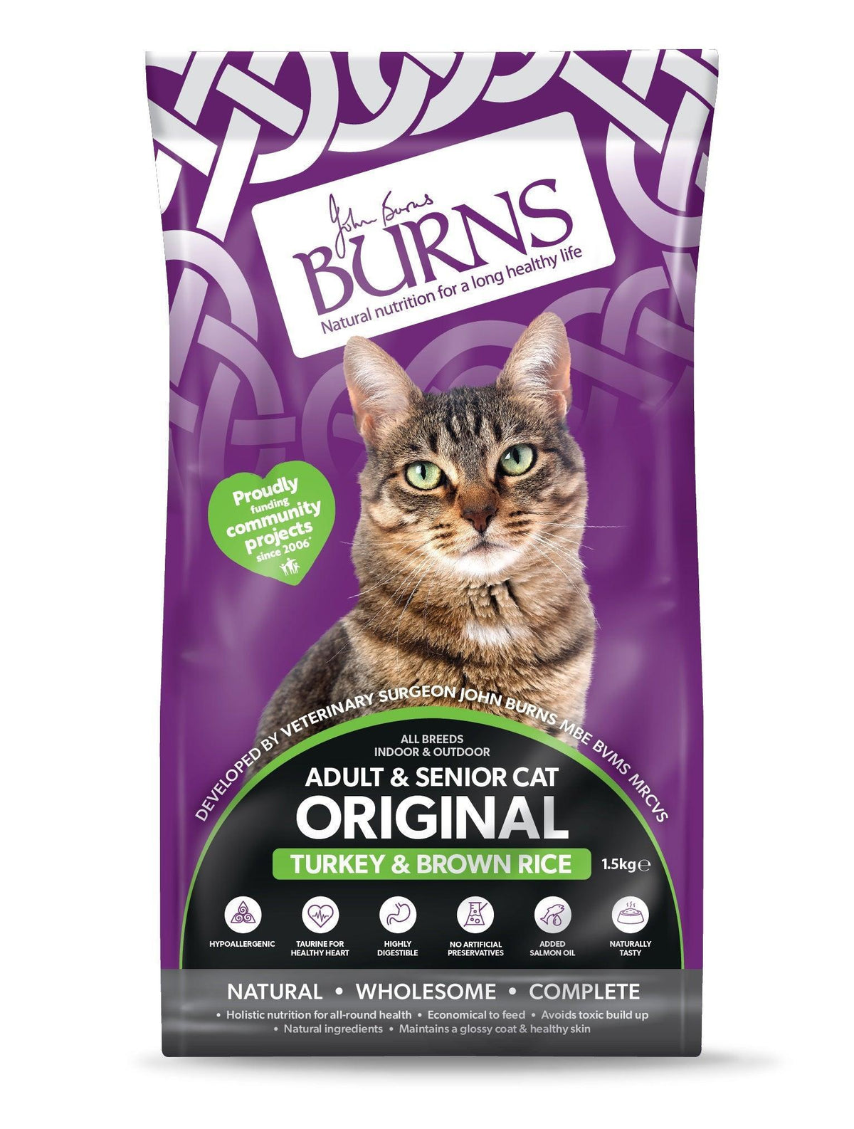 Burns Original Cat Turkey & Rice 1.5kg