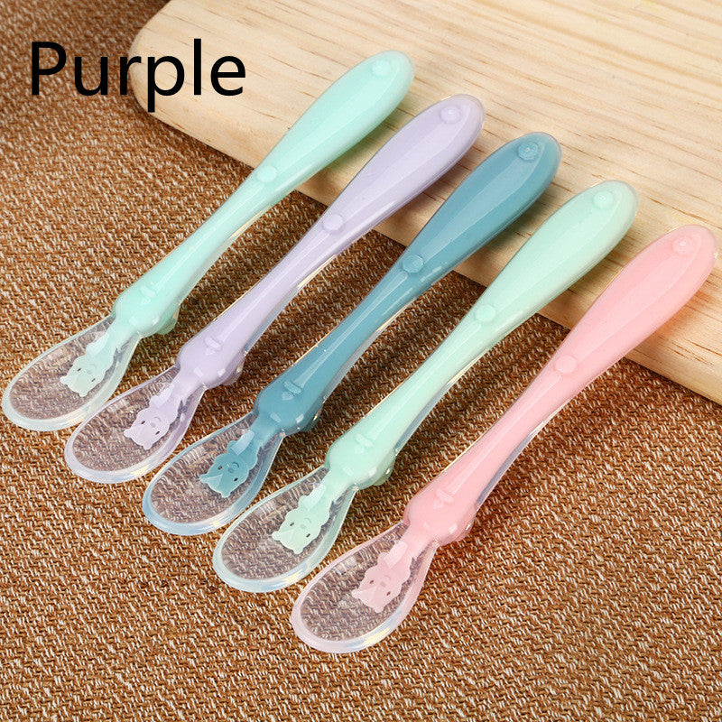 BelloBebe Silicone Baby Feeding Spoon - BPA-Free Soft Toddler Utensil
